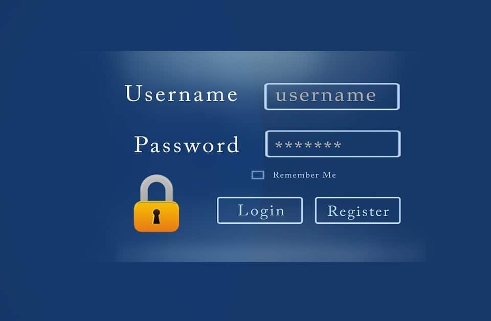 Database Password dan Username
