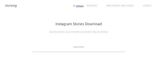 Website storiesig Instagram Stories Download