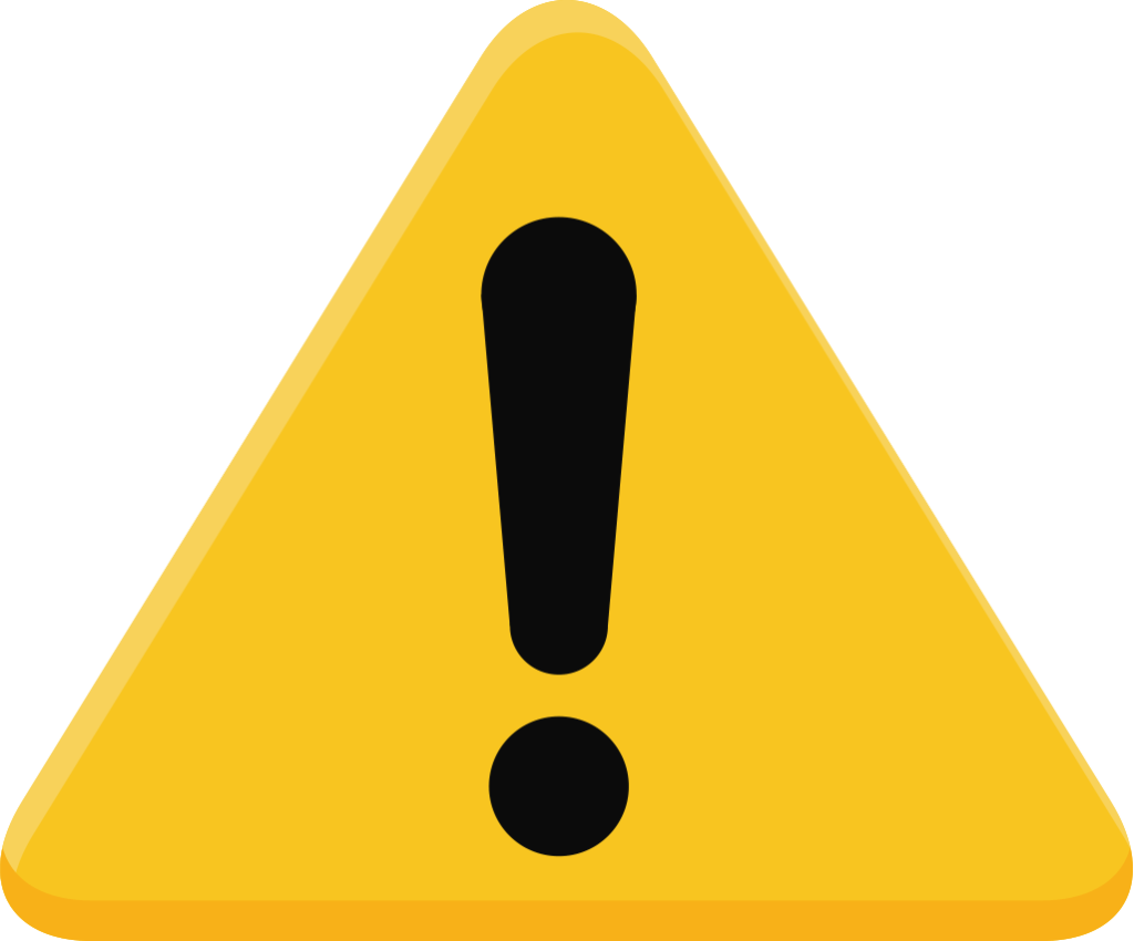 warning icon | Course-Net June 1, 2023