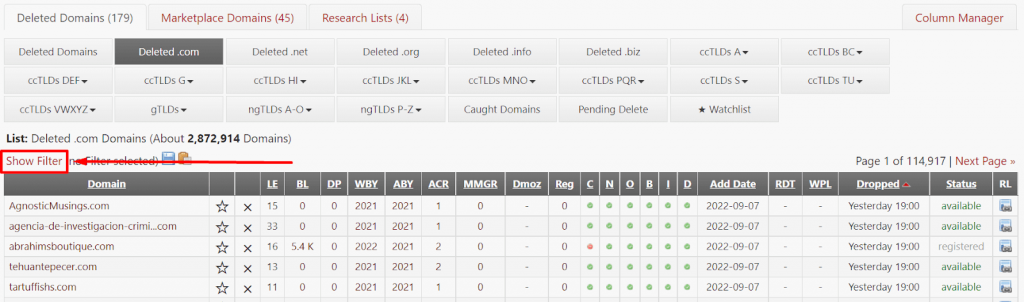 Tips Mencari Expired Domain Yang Wajib Kamu Ketahui | Course-Net Terapkan Filter Pencarian