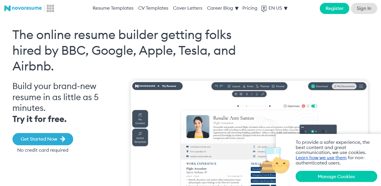 5 Situs Membuat CV Secara Online Gratis | Course-Net novoresume adalah