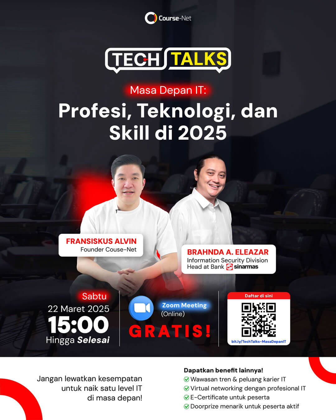 poster techtalks 01 | Course-Net November 3, 2025