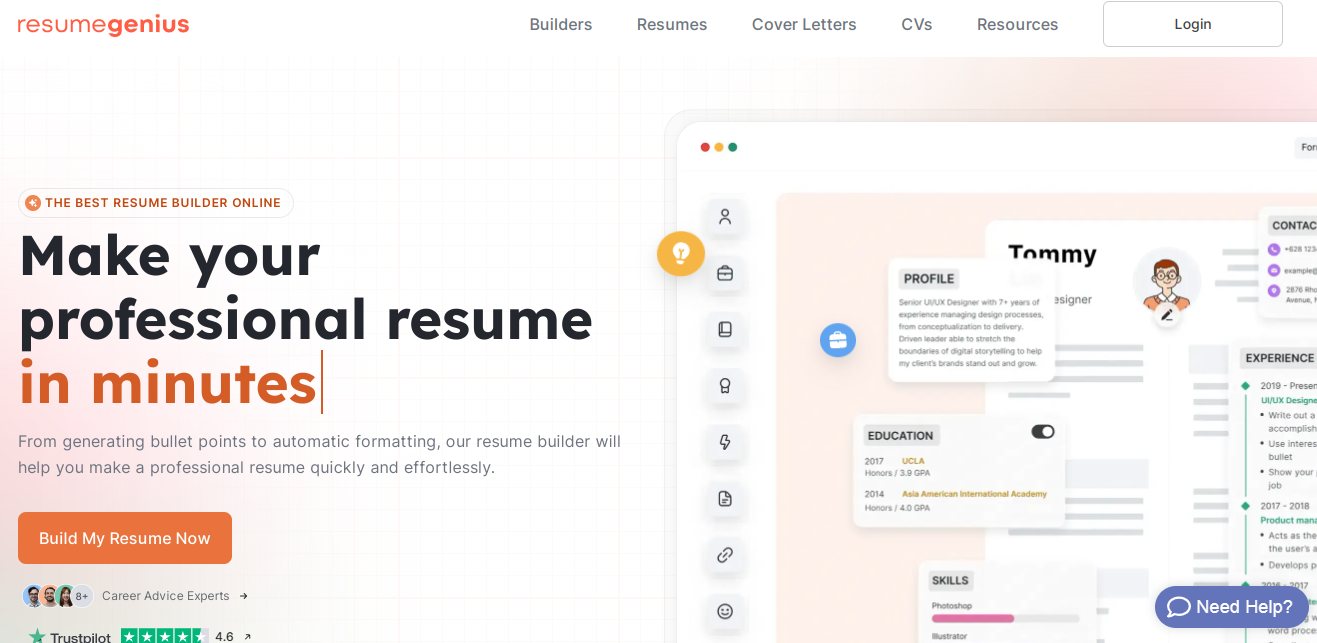 5 Situs Membuat CV Secara Online Gratis | Course-Net resumegenius