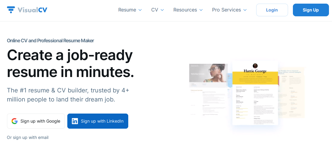 5 Situs Membuat CV Secara Online Gratis | Course-Net visualcv