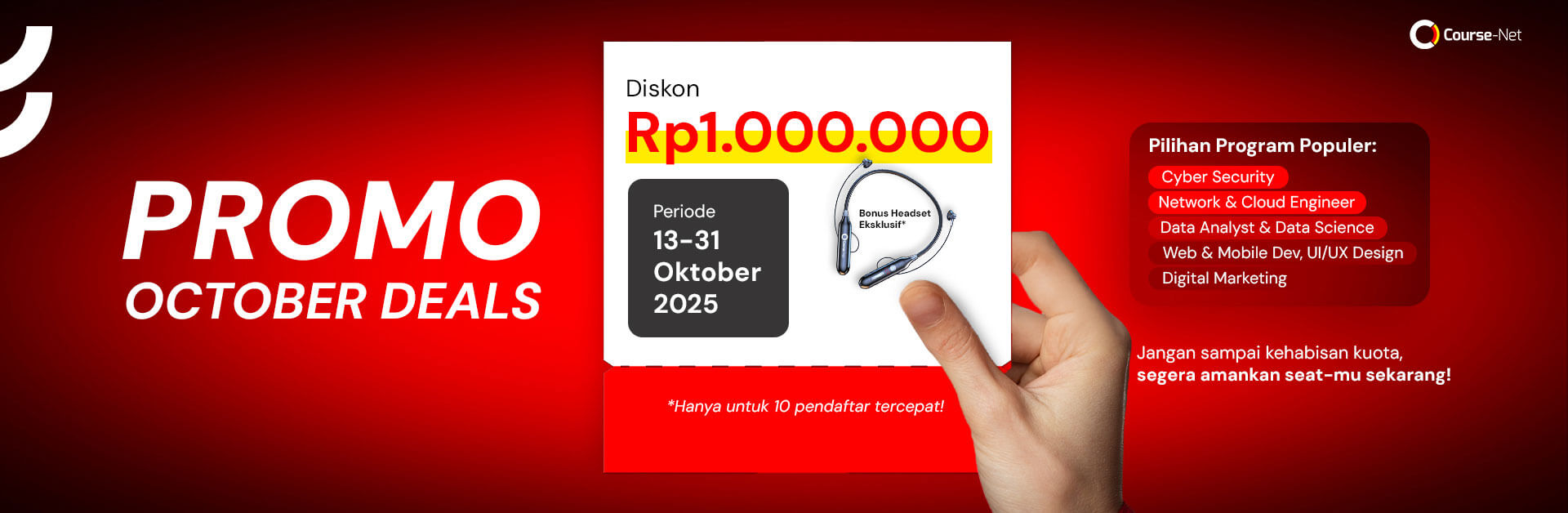 PROMO OCTOBER DEAL 2025 1 4 | Course-Net November 4, 2025
