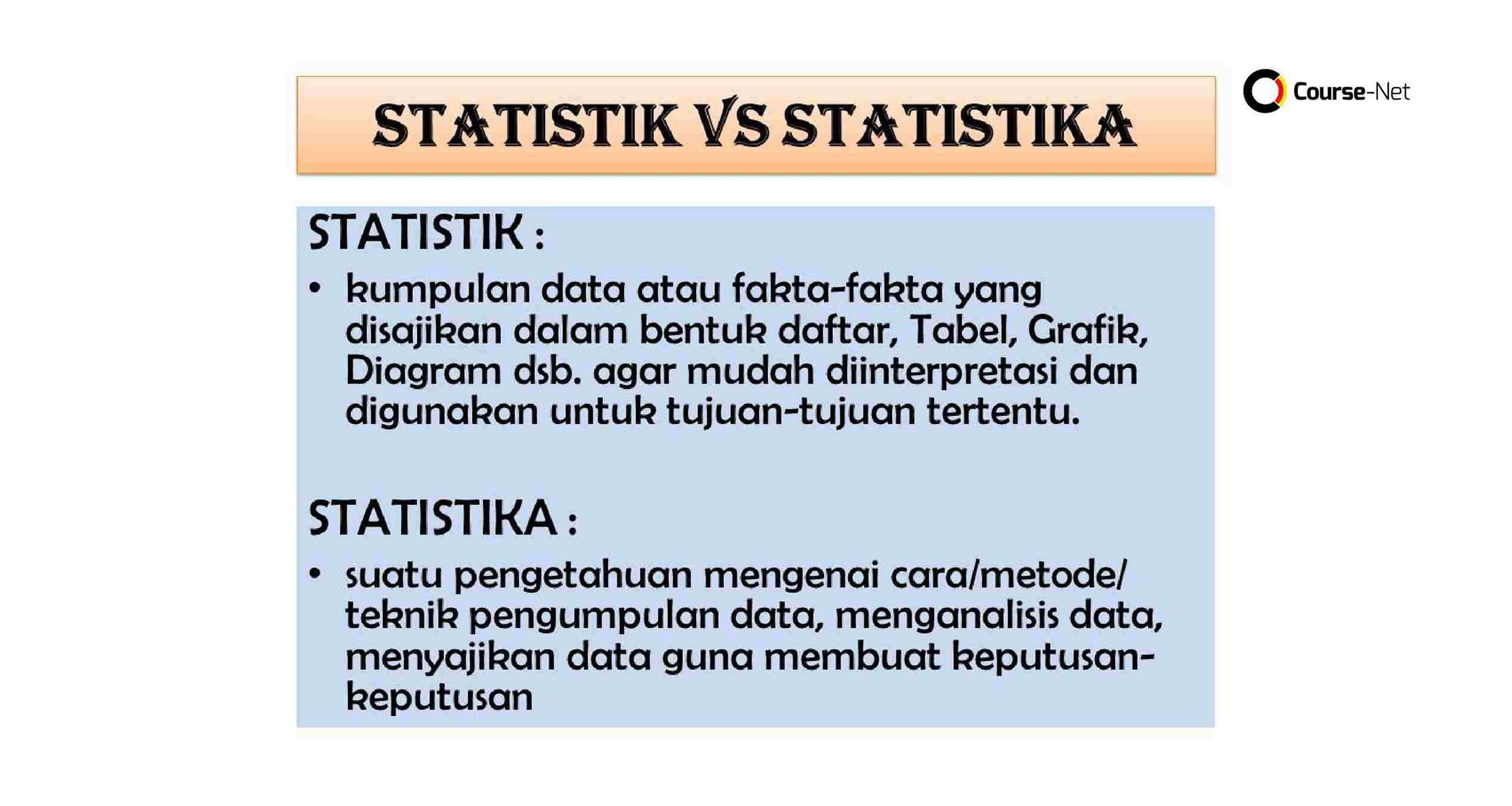 perbedaan statistik dan statistika