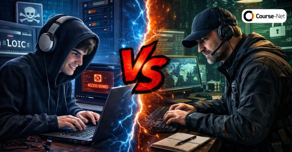 Apa Itu Script Kiddie? Ciri, Tools, dan Dampaknya | Course-Net Script Kiddie vs. Hacker Profesional