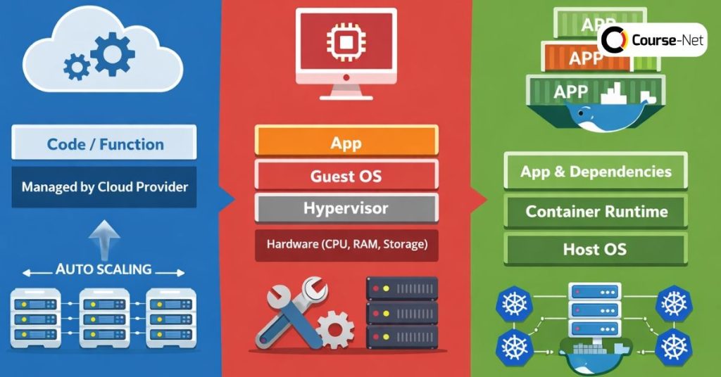 Perbandingan Serverless dengan Model Cloud Lain